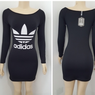 vestido adidas vinho