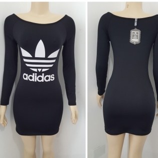 vestido preto da adidas