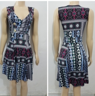 vestidos de malha fria estampados